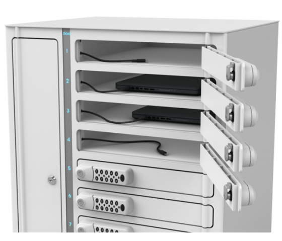 Zioxi VTB1-10S-UAC-K do ładowania 10 tabletów o przekątnej do 14 cali - blokada klawiszy - USB-C i USB-A