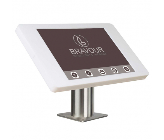 iPad desk mount Fino for iPad 10.2 & 10.5 - white/stainless steel 