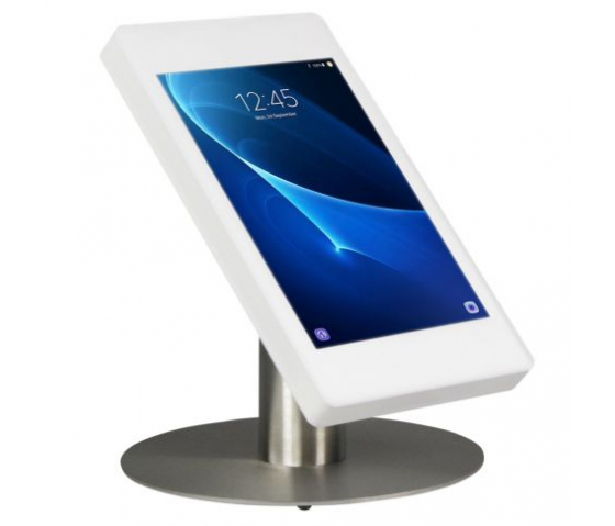 Tablet desk stand Fino for Samsung Galaxy Tab A9 8.7 inch 2023 - stainless steel/white