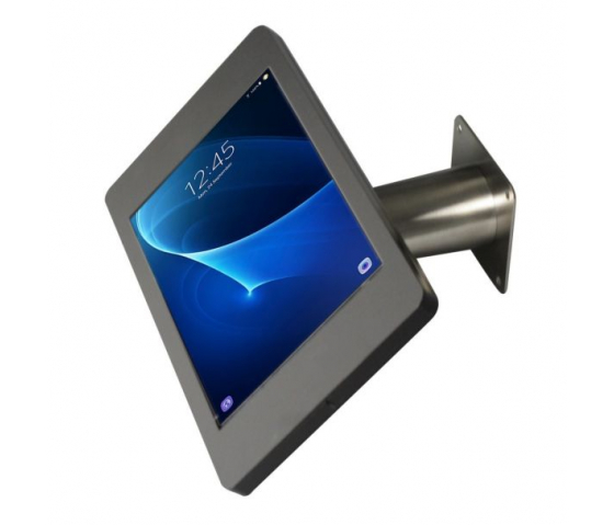 Tablet wall mount Fino for Samsung Galaxy Tab A 10.1 2019 - black/stainless steel