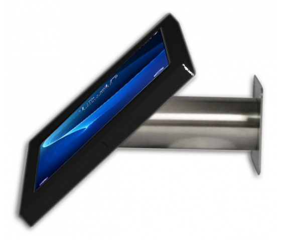 Tablet Wandhalterung Fino für Samsung Galaxy Tab A 10.1 2019 - schwarz/Edelstahl 