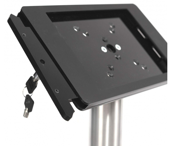 Soporte de sobremesa Fino para iPad 9.7 - negro/acero inoxidable 