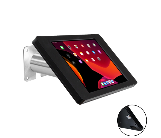 iPad wall mount Fino for iPad Pro 12.9 2018-2022 - black/stainless steel 