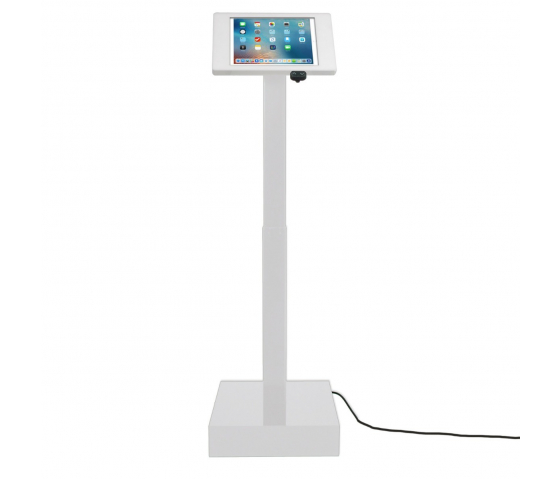 Soporte de suelo para iPad ajustable electrónicamente Suegiu para iPad Pro 12.9 (1ª / 2ª generación) - blanco 