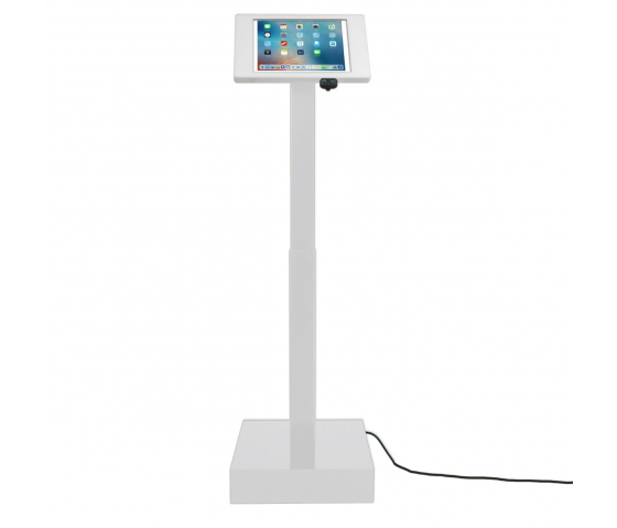 Height adjustable iPad floor stand Suegiu for iPad 9.7 - white 