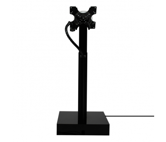 Electronic height adjustable monitor floor stand Suegiu Modulare - black