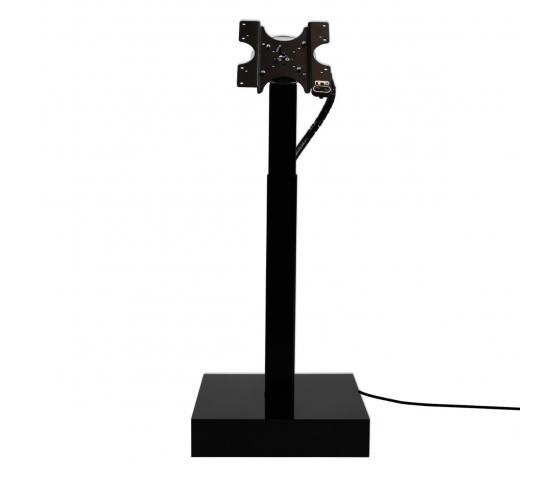 Electronic height adjustable monitor floor stand Suegiu Modulare - black