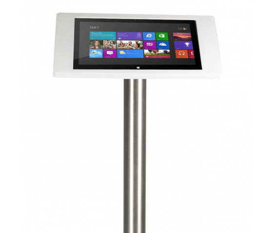 Tablet floor stand Fino for Microsoft Surface Pro 12.3 - white/stainless steel