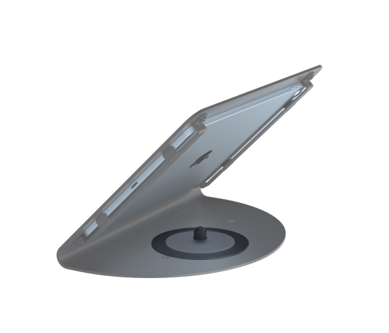 Tablet desk stand Fold for iPad 10.2 inch + Free 360° rotation unit - Black