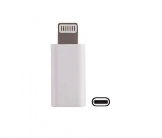 Domo Sell USB-C zu Lightning Adapter oder USB-C zu Lightning Konverter für die Kopplung von Handys, Tablets und anderen Geräten mit Lightning-Anschluss - Weiß