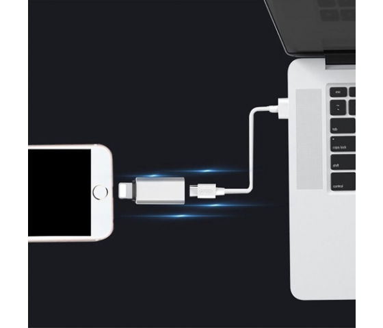 USB-C naar Lightning adapter/converter - wit