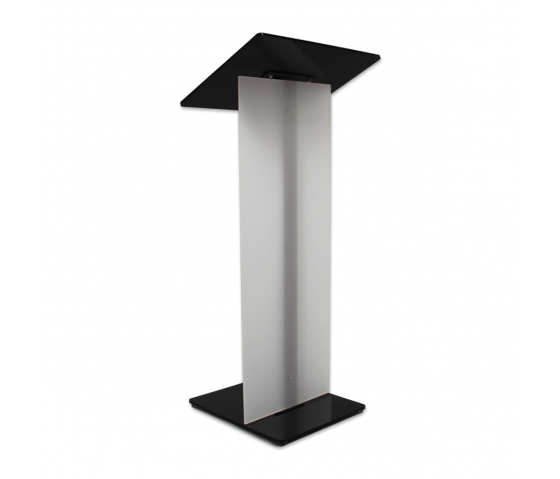 Metal/Acrylic black lectern Gomez