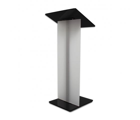 Metal/Acrylic black lectern Gomez