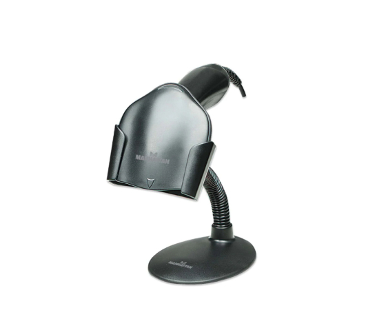 Soporte para lector de código de barras de cuello de cisne - negro