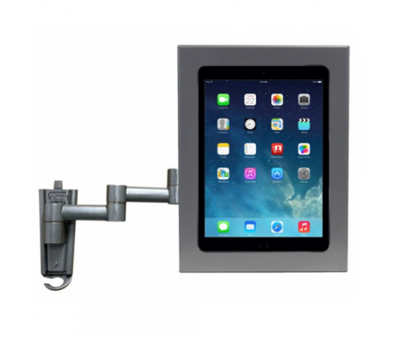 Fleksibel tabletholder 345 mm Securo S til 7-8 tommer tablets - grå