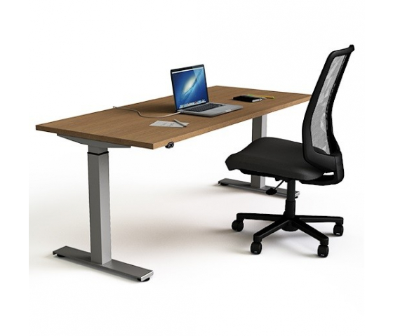 Electric height adjustable sit/stand desk 200cm wide