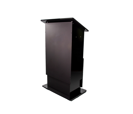 In hoogte verstelbaar kunststoffen katheder HiLo - zwart