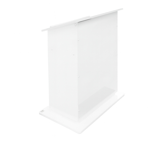 Height-adjustable plastic lectern HiLo - white