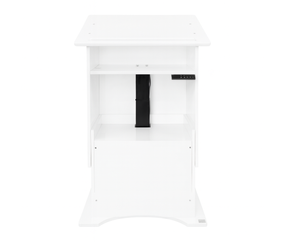 Height-adjustable plastic lectern HiLo - white