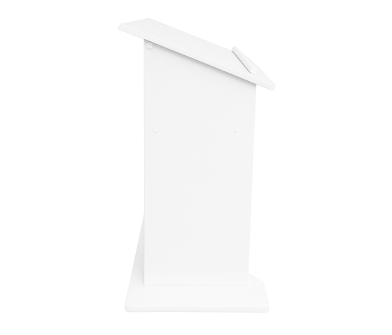 Height-adjustable plastic lectern HiLo - white