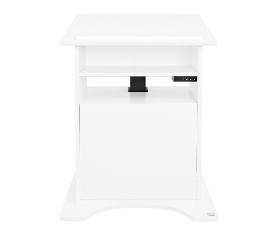 Height-adjustable plastic lectern HiLo - white