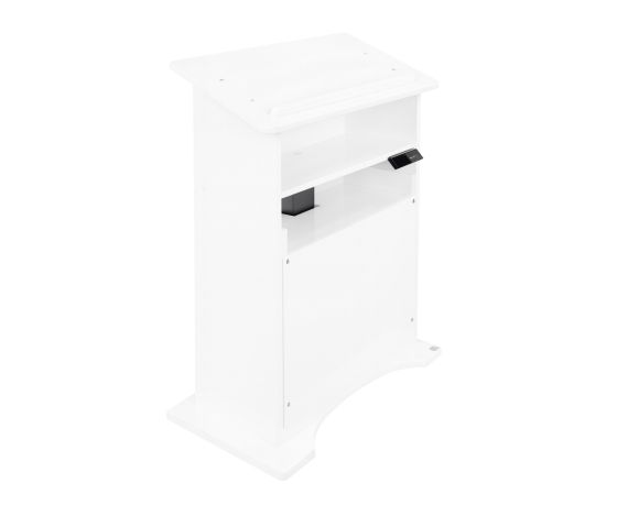 Height-adjustable plastic lectern HiLo - white