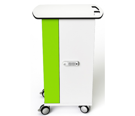 Carrello di ricarica USB-C per tablet Zioxi CHRGTUC-TB-16 per 16 tablet fino a 10,5 pollici - Blocco digitale del codice