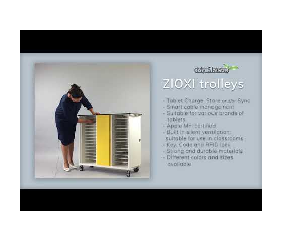 Carro de carga para tablets Zioxi CHRGT-TB-40 para 40 tablets de hasta 11 pulgadas