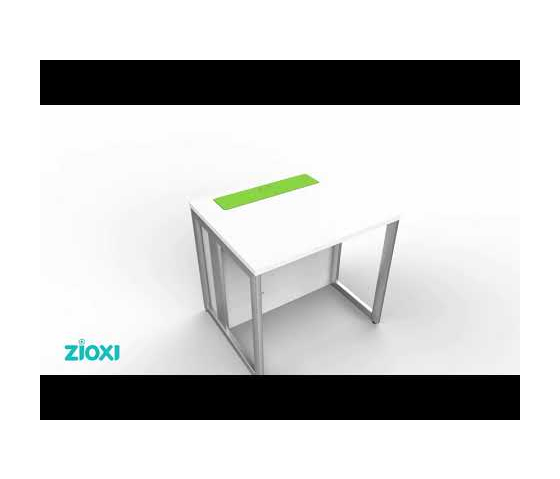 M1 Pop-up datorbord 3 personer