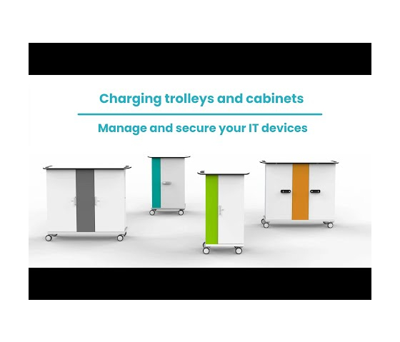 Zioxi charge & sync tablet cart for 16 or 32 iPads and tablets to 11 inch