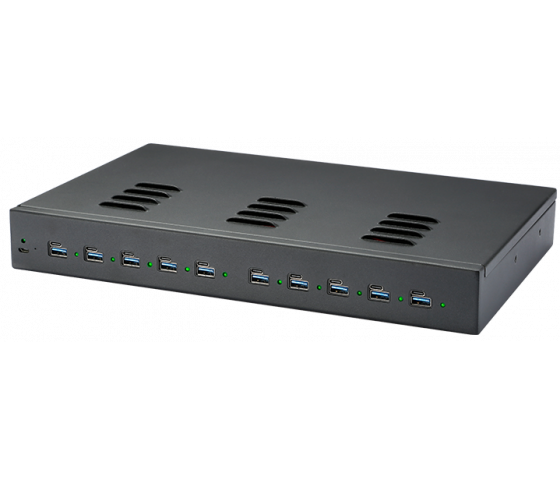 10 port Dual Charge USB-A/USB-C 1000W oplaadhub - zwart