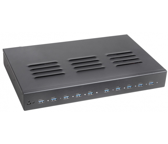 10 port Dual Charge USB-A/USB-C 1000W oplaadhub - zwart