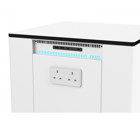 Uppladdningsbar Zioxi powerHub Cube - 4 uttag / 4x USB-A / 4x USB-C PD 60W anslutningar - 1800 Wh batterikapacitet