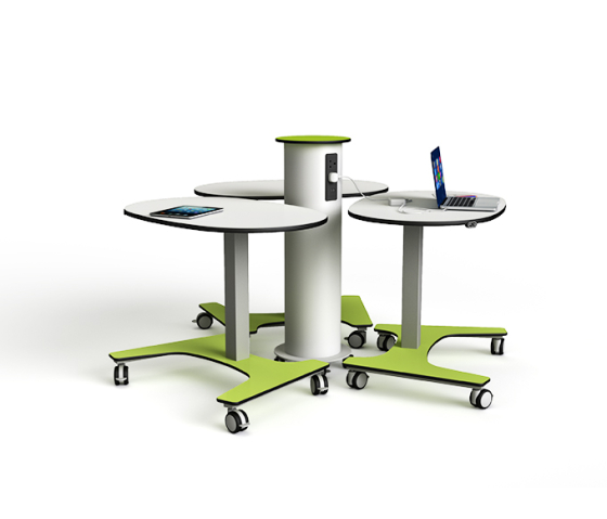 Bedrade Zioxi powerHub Tower - 4 stopcontacten / 2x USB-A / 2x USB-C aansluitingen