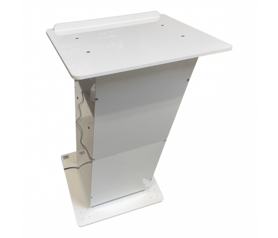 Height-adjustable Acrylic lectern Simple Move - white
