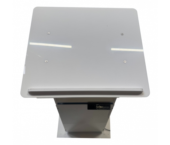 Height-adjustable Acrylic lectern Simple Move - white