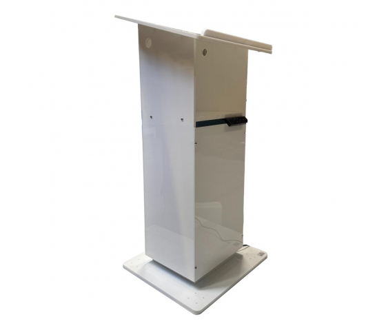 Height-adjustable Acrylic lectern Simple Move - white
