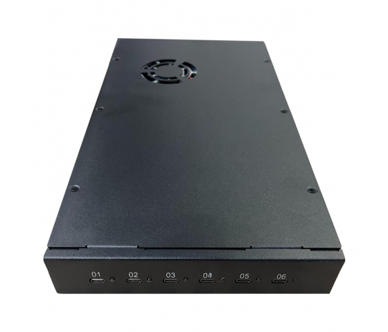 Concentrador de carga de 6 puertos USB-C de 65 W
