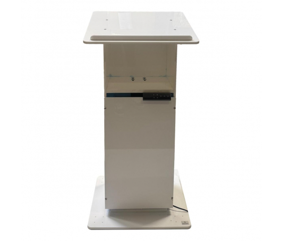 Height-adjustable Acrylic lectern Simple Move - white