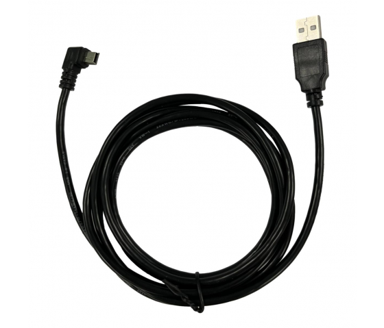 Abgewinkeltes Mini-USB-Ladekabel (2 m) für Kameras, PS3-Controller und Smartphones