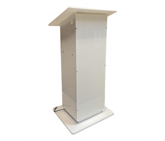 Height-adjustable Acrylic lectern Simple Move - white