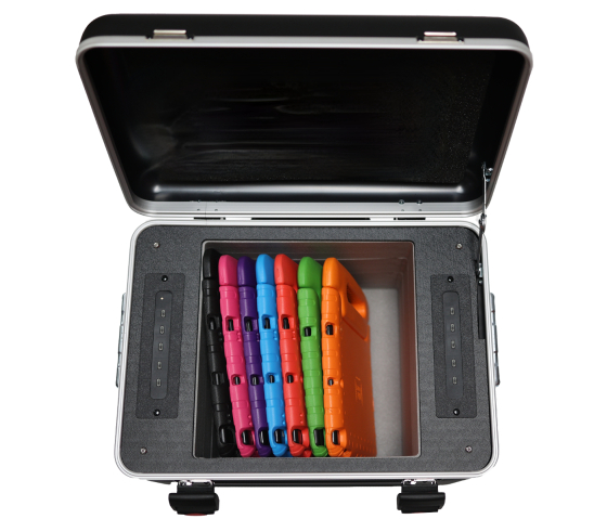 USB-C charging case DCC10-EV for 10 tablets with protective covers up to 11 inches