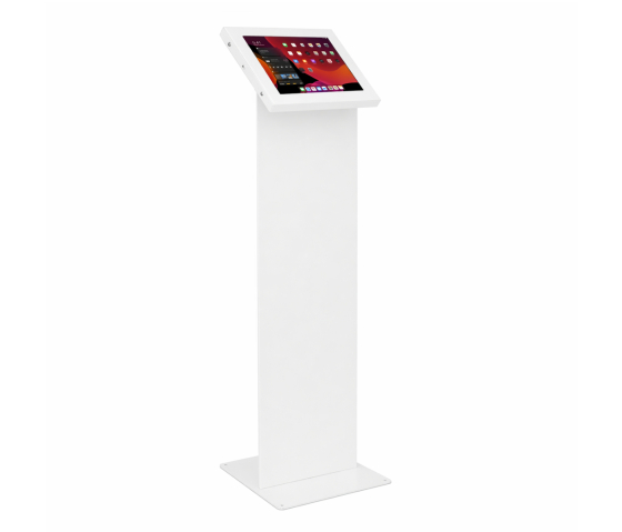 Tablet floor stand with display Securo L for 12-13 inch tablets - white