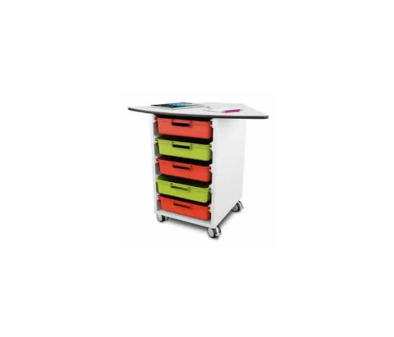 t41 60° storage cabinet including 5 storage boxes