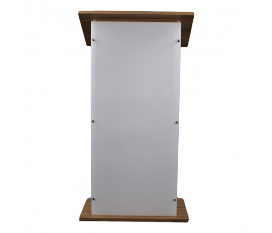 Wood/acrylate lectern Louvre - clear