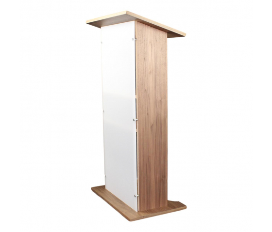 Wood/acrylate lectern Louvre - clear