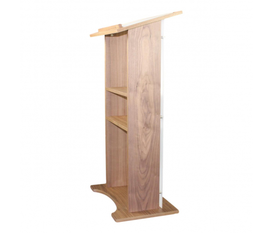 Wood/acrylate lectern Louvre - clear