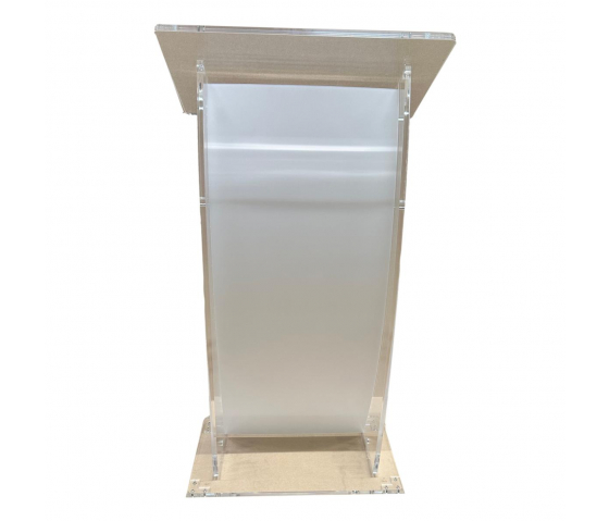 Acrylic lectern Arya - satinised