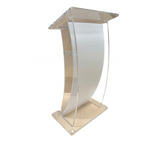 Acrylic lectern Arya - satinised