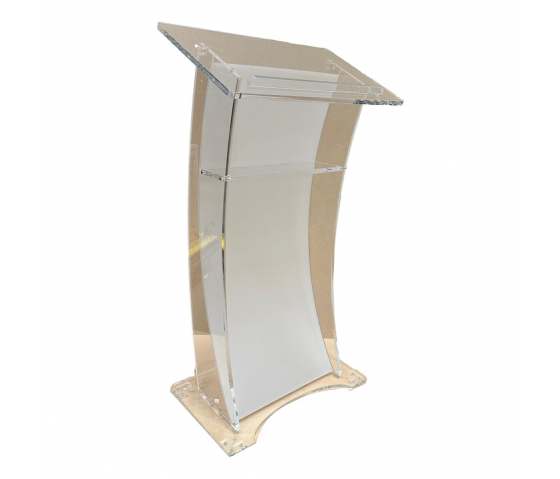 Acrylic lectern Arya - satinised